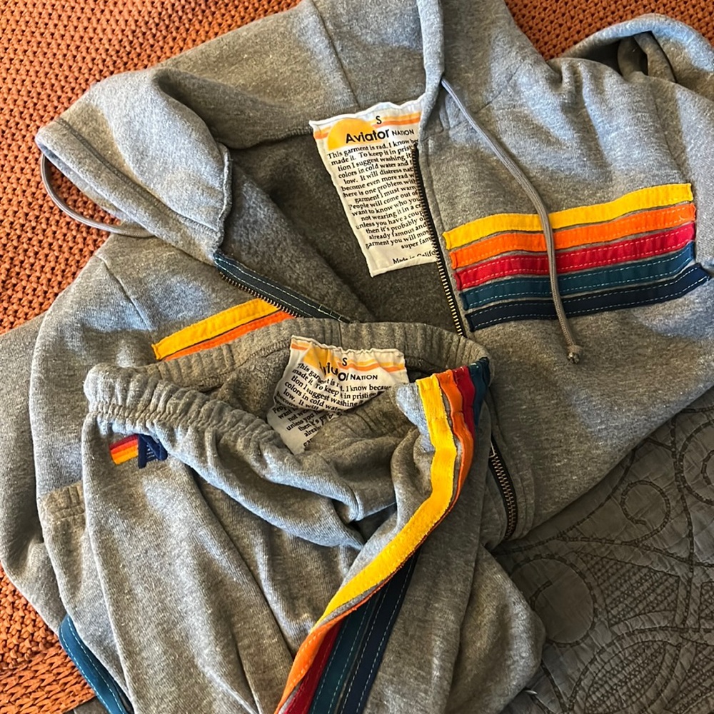 Aviator nation sweatsuit